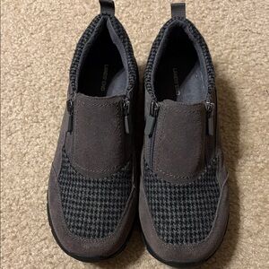 Lands' End Women's Gray Winter Slip On All Weather Loafers